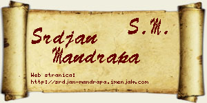 Srđan Mandrapa vizit kartica